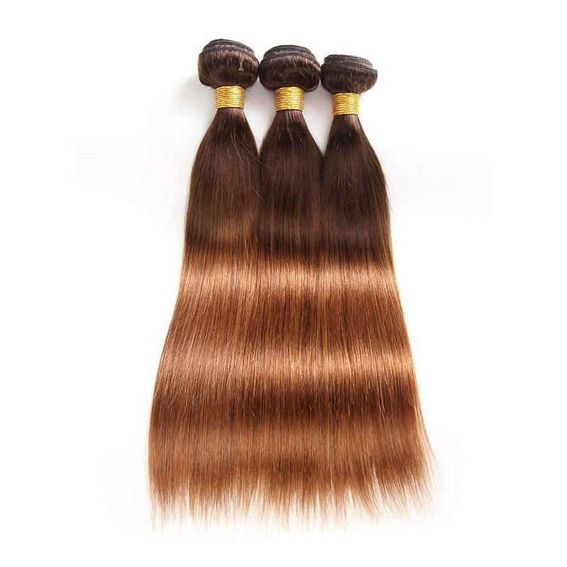 8"-30" 10A 1B 4/30 Ombre Straight Bundle Brazilian Virgin Hair