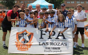 RFFM y FPA Las Rozas de nuevo juntos en el torneo 'Babies Uganda' al que acudió el presidente Paco Díez
