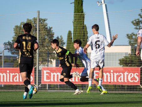 Real Madrid C 1-0 CDC Moscardó / DERROTA CON LA CABEZA ALTA EN VALDEBEBAS: Un gol en la segunda mitad sentencia al Moscardó en la Ciudad Deportiva
