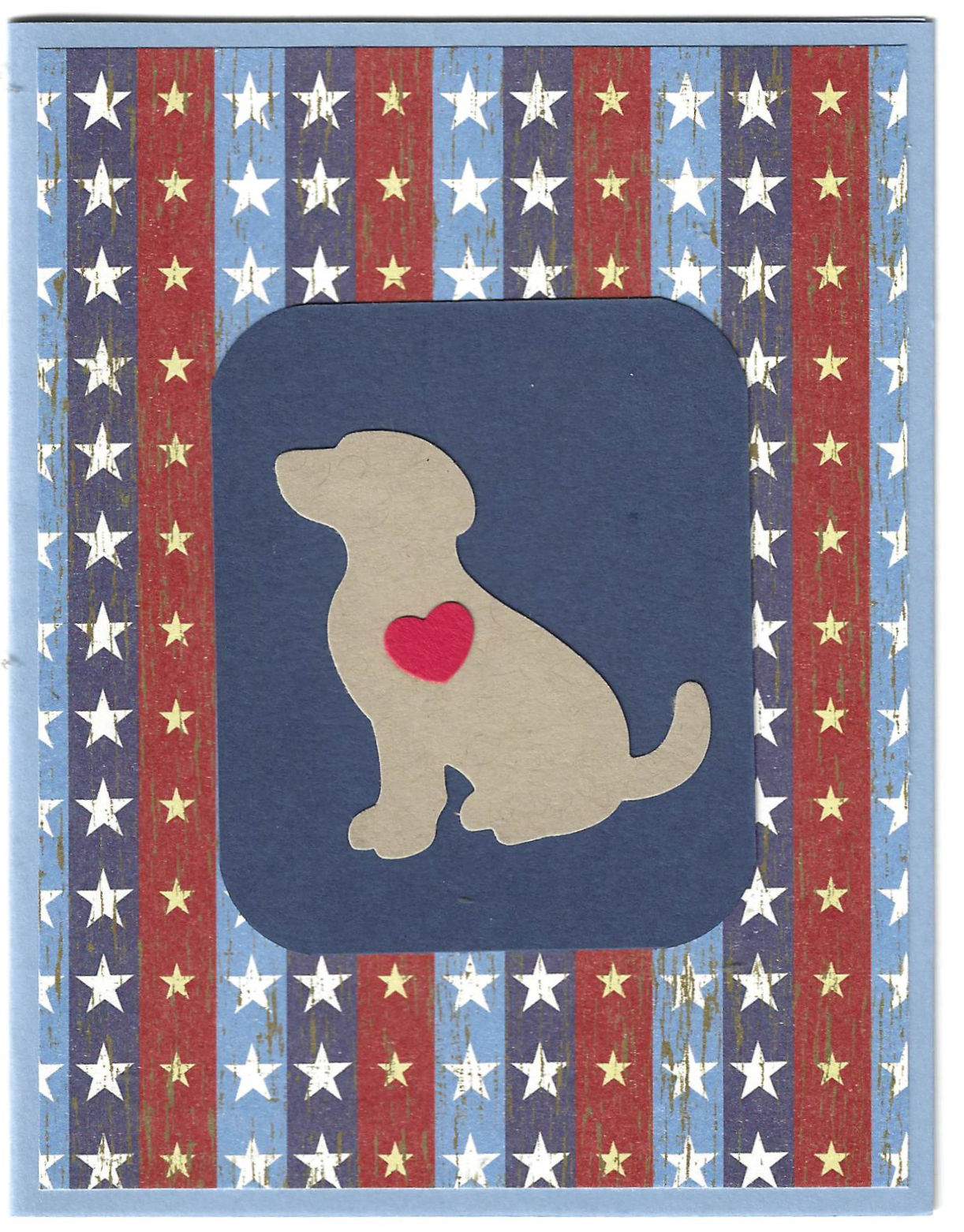 Beige Lab dog blank inside