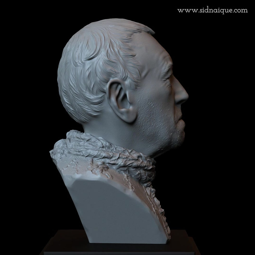 Thumbnail: three eyed raven max von sydow game of thrones sculpture bust 3d printing