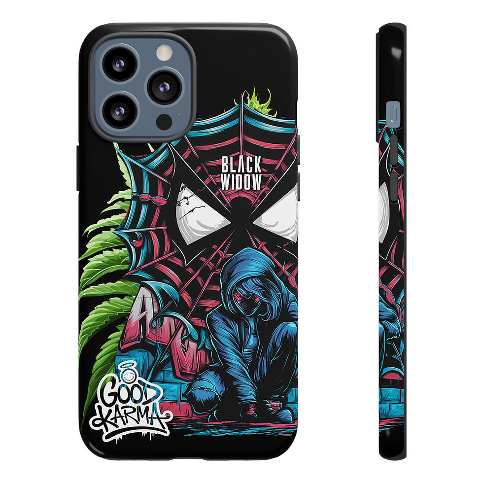 Thumbnail: Black Widow Strain Phone Case