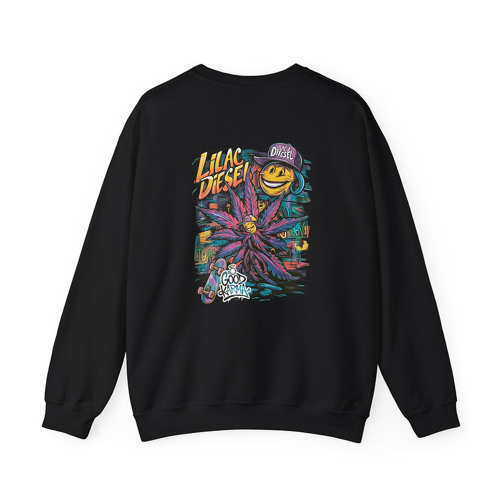 Thumbnail: Lilac Diesel Crewneck Sweatshirt