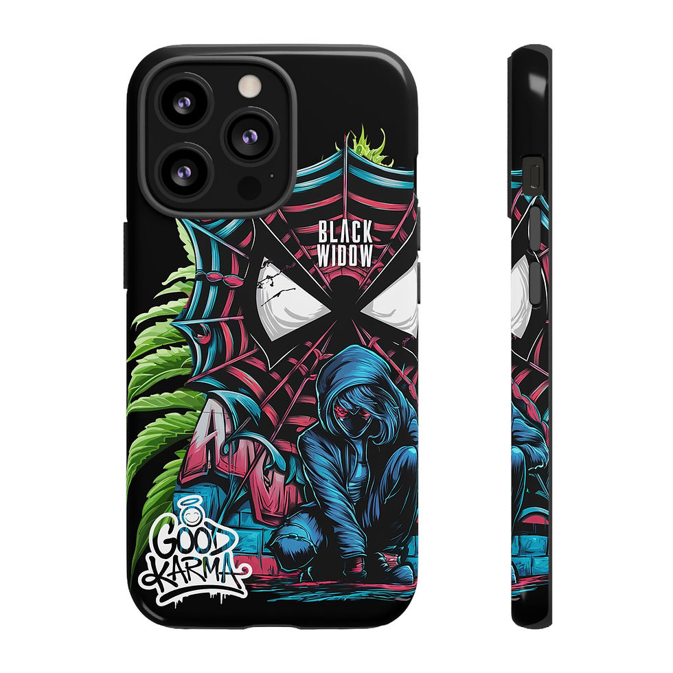 Thumbnail: Black Widow Strain Phone Case