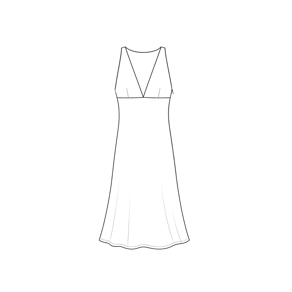 Thumbnail: Rachel Empire Bias Dress