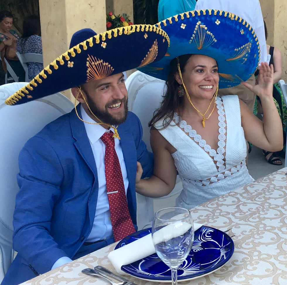 LIz and Ron in Sombreros