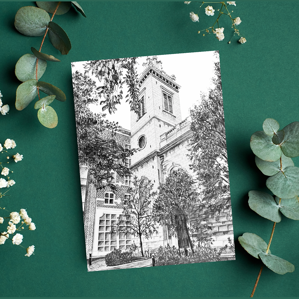 St Michael Paternoster Royal art card