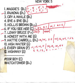 set list