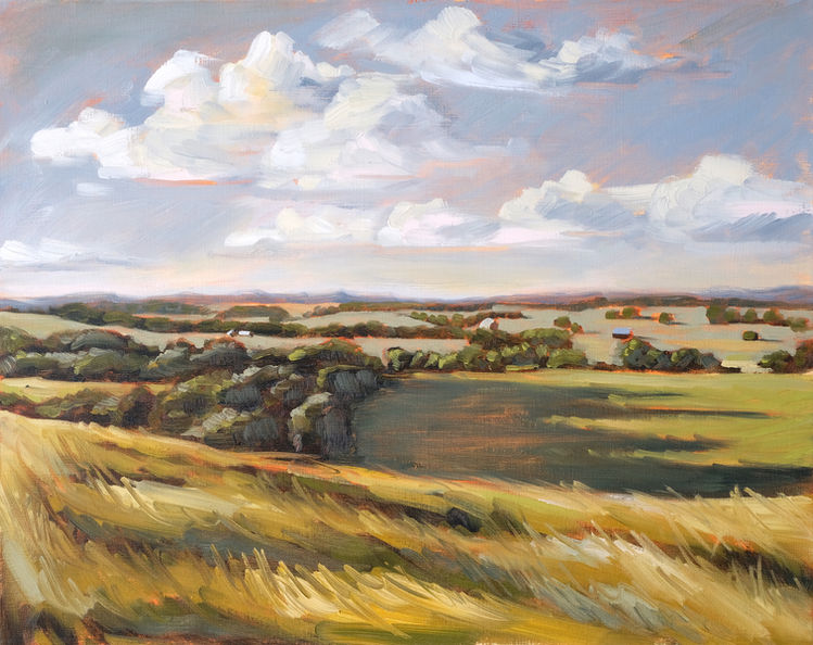 an oil painting by Hannah Jo Burkhart