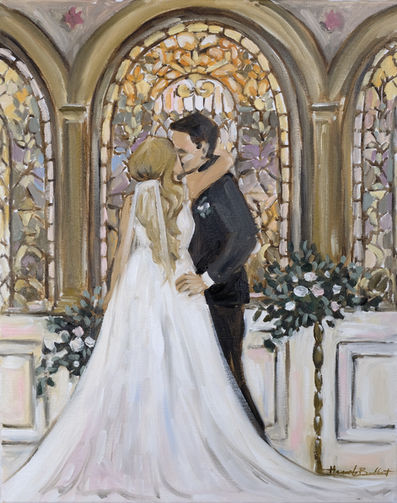 an oil painting by Hannah Jo Burkhart