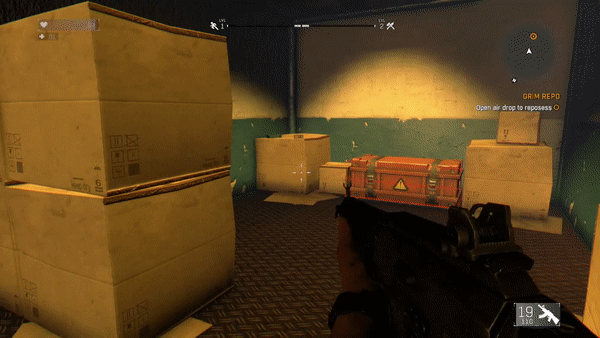 Animated airdrop container