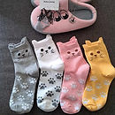 chussettes forme de chat