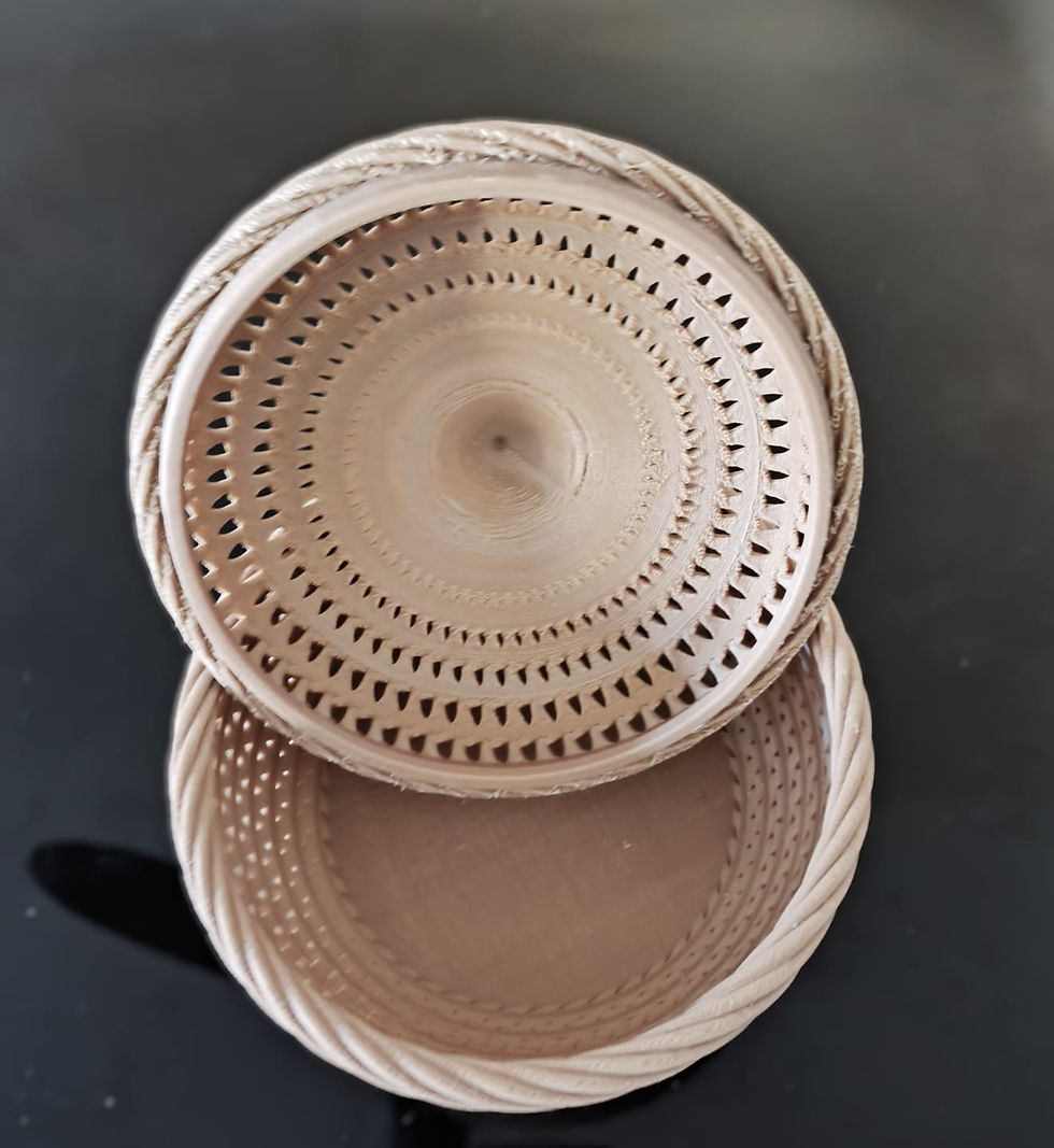 Pote tema cesto com tampa