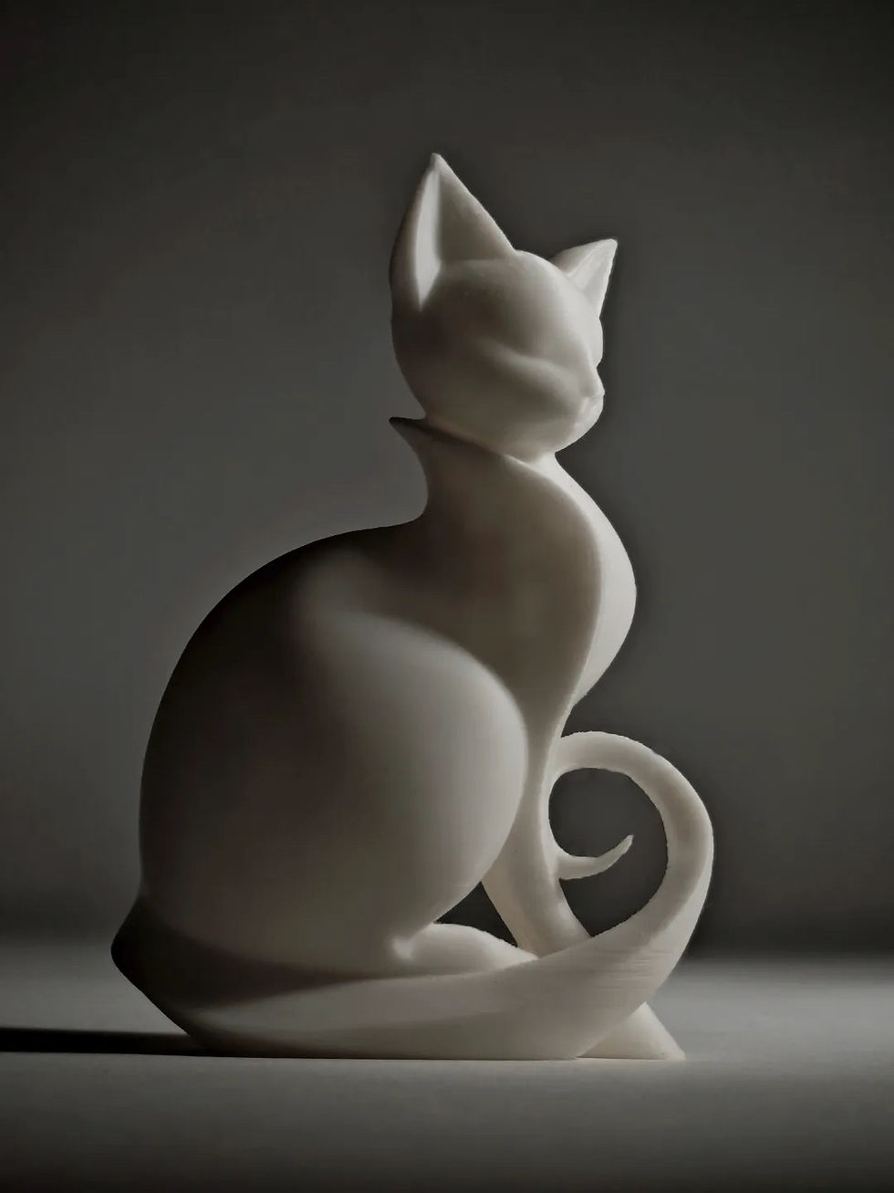 Estatueta: White Cat
