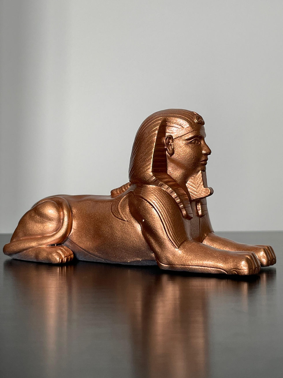 Miniatura: Mitologia Egípcia - Esfinge - Ouro Rosê