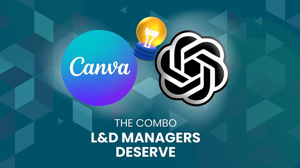 A creative brainstorming session with a computer screen showing Canva and ChatGPT interfaces