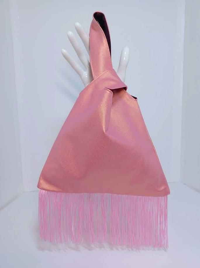 Thumbnail: Pearlescent Pink Knot Bag