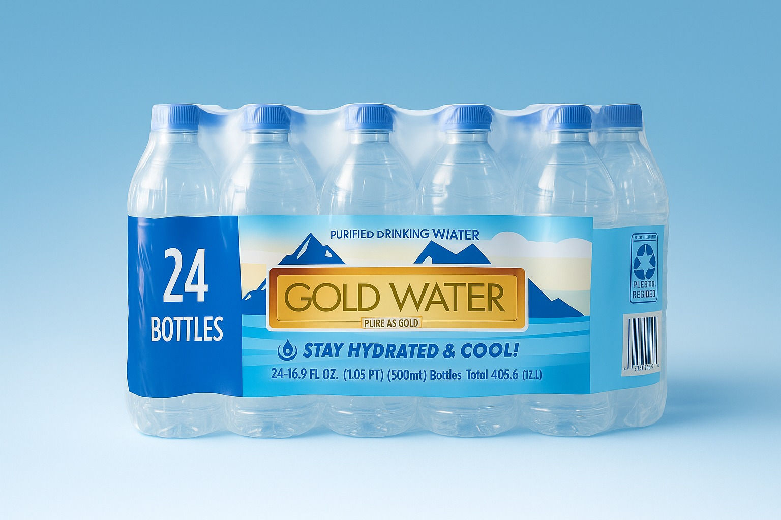 A pack of 24 purified water bottle
