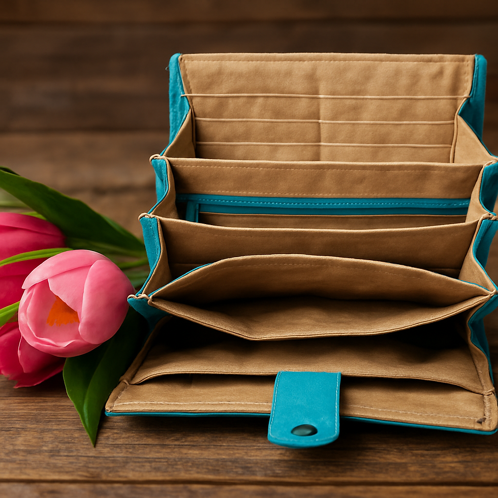 Thumbnail: Faith Hope Love Turquoise Clutch