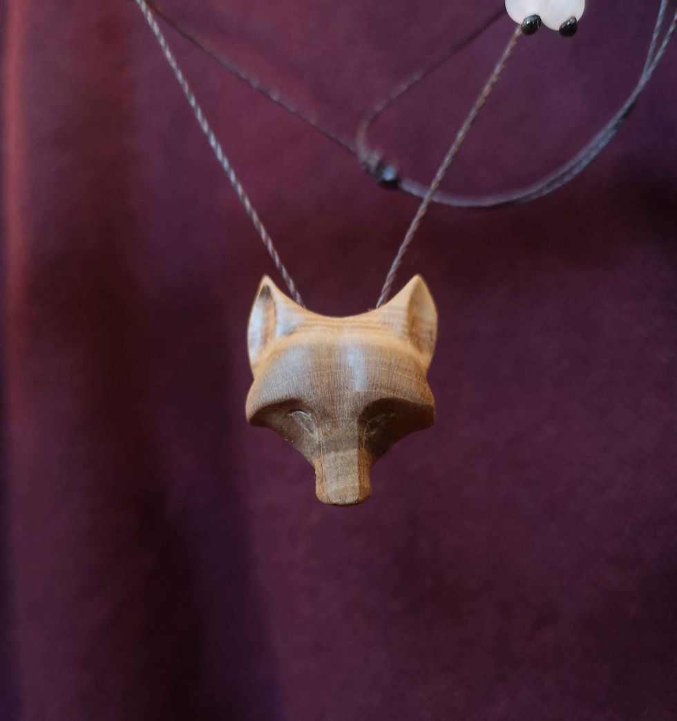 Miniature : Pendentif tête de loup 