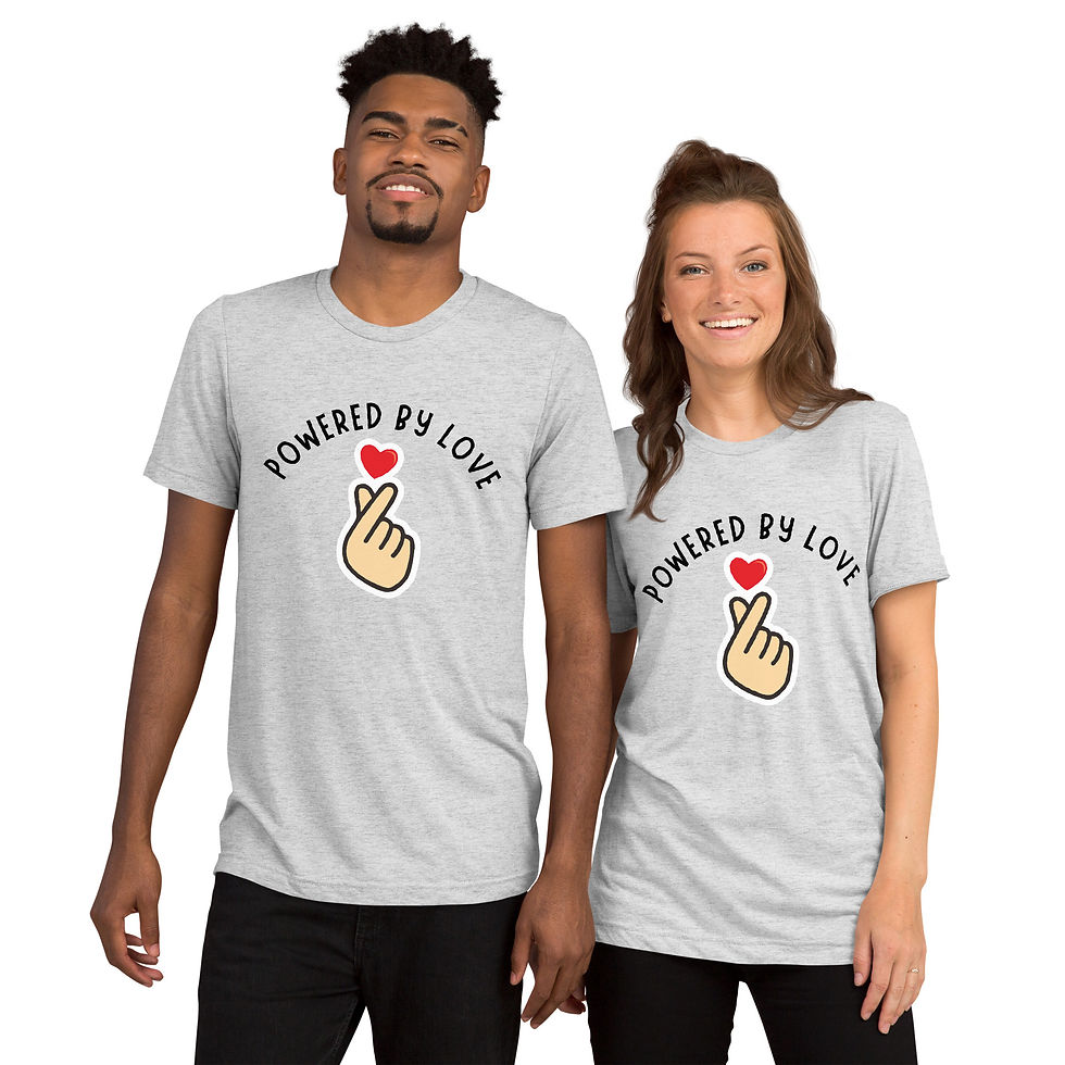 Thumbnail: Powered with Love Short sleeve t-shirt