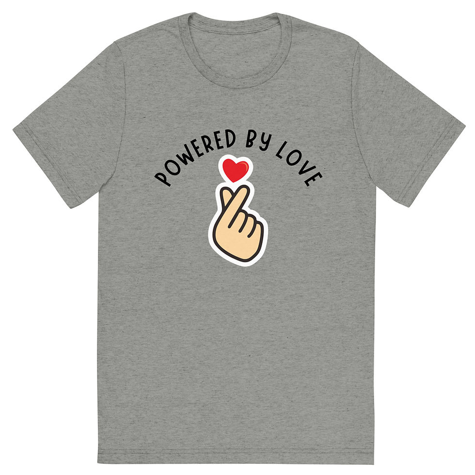 Thumbnail: Powered with Love Short sleeve t-shirt