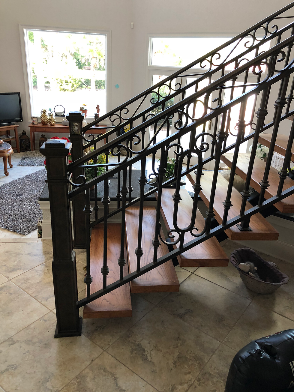 Best made ornate metal and wood staircase