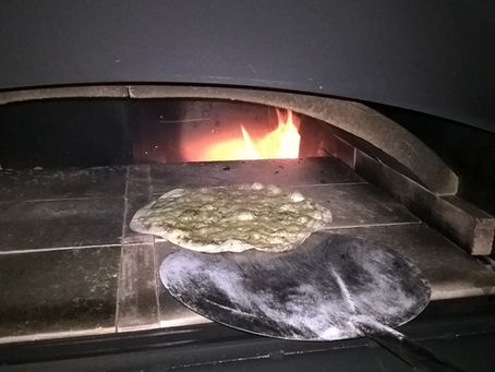 Erstes Feuer im neuen Ofen