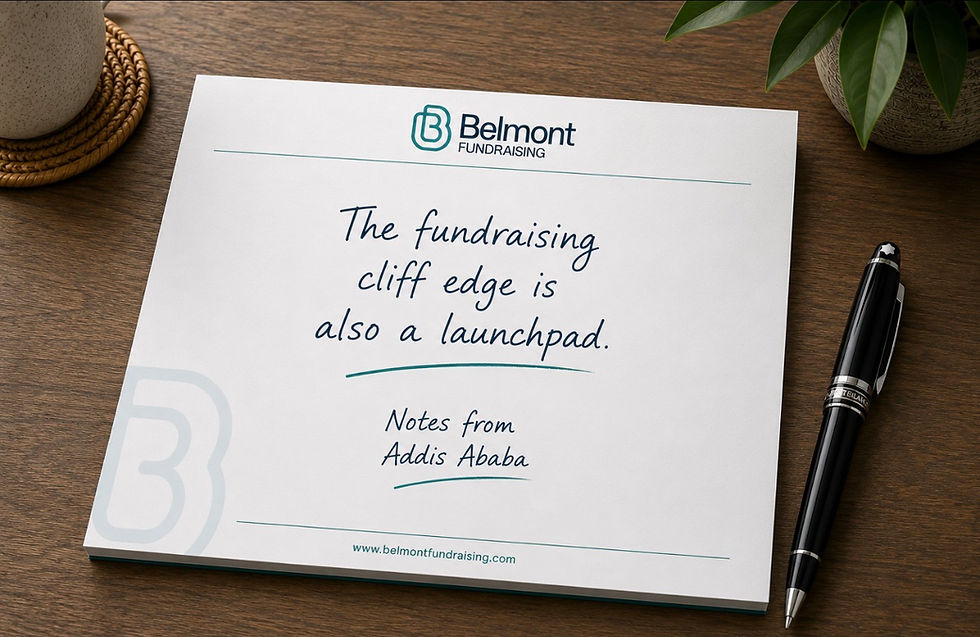 The fundraising cliff edge is also a launchpad