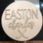 unpainted nursery sign