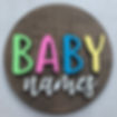 baby names sign