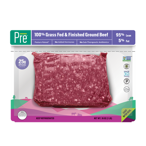 Package of Pre 95% lean ground beef