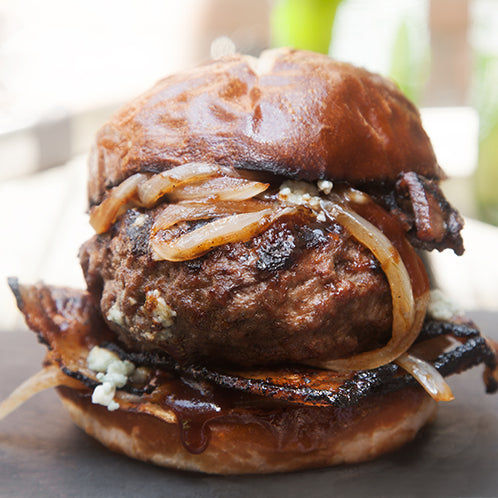 Stuffed BBQ Blue Cheese Burger