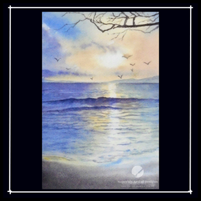 Sunset on the beach