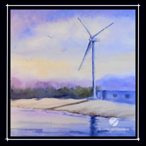 Painting of a Wind turbine