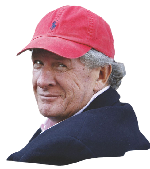 Willibrord Frequin met een roze pet