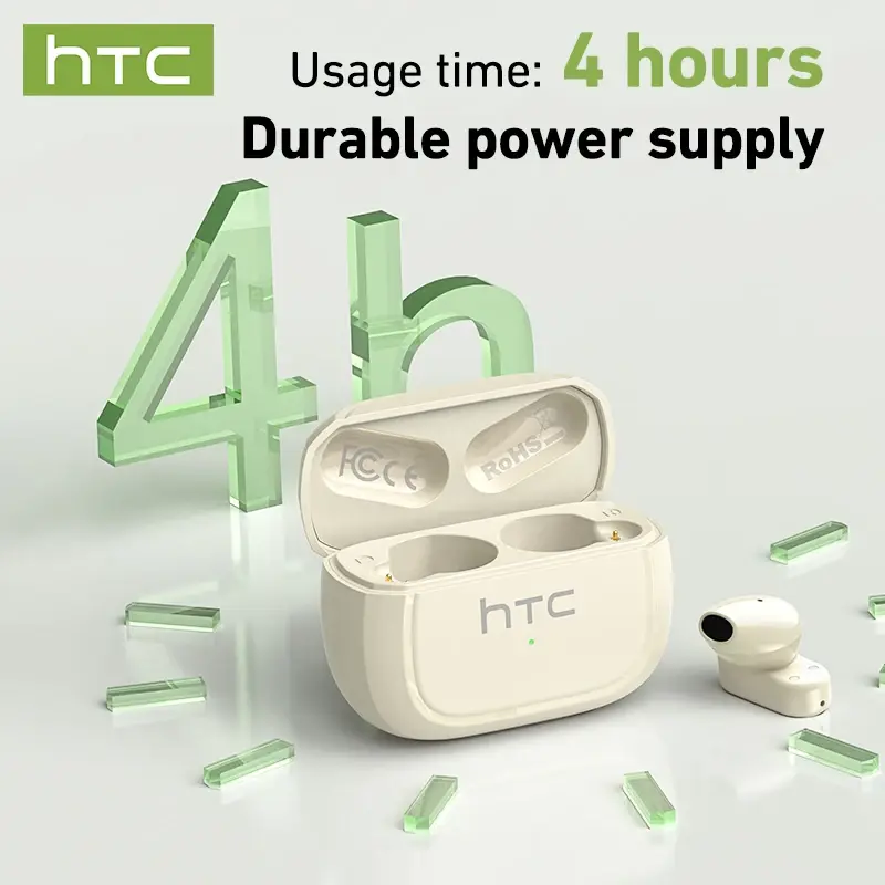 Thumbnail: HTC NE51 Bluetooth Earphones TWS Mini EarBuds Sports Wireless Headphones Smart N