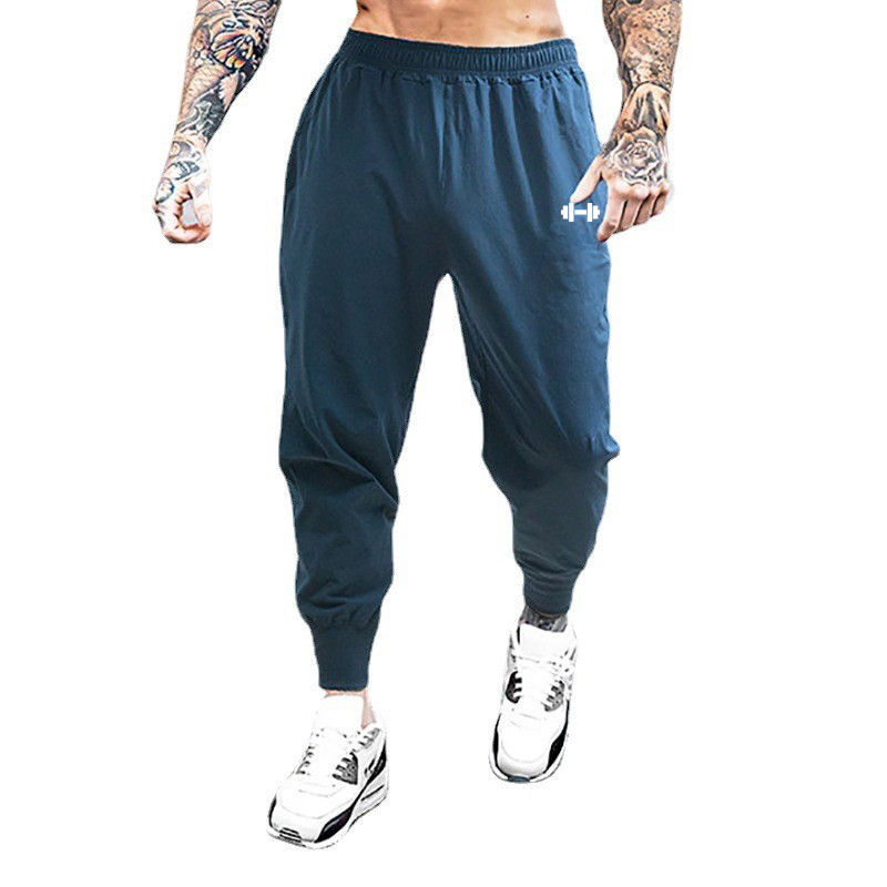 Thumbnail: Gym Bodybuilding Fitness Sport Pants Men Casual Training Trousers Elastic Waist 