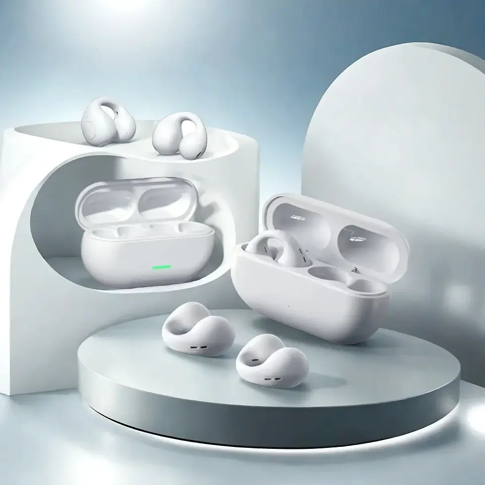Thumbnail: T75 Fone Bluetooth Headset 5.3 Wireless Air Conduction Headphones Clip Ear Music