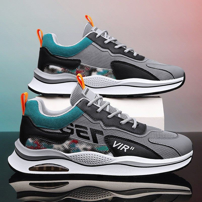 Spring Summer 2024 Men's Sport Shoes Breathable Mesh Casual Running Shoes Air Cu