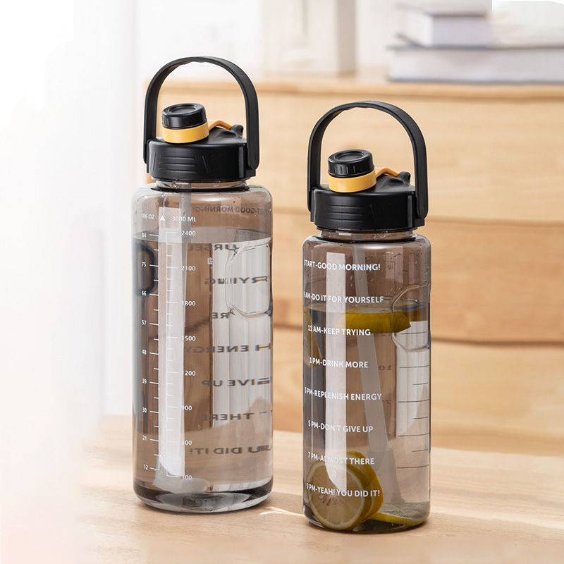 Thumbnail: LUSQI 1.5L/2L/3L Sports Water Bottle Large Capacity Plastic Cup Leak-proof With 