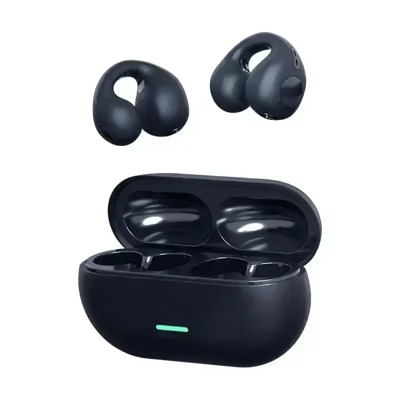 Thumbnail: T75 Fone Bluetooth Headset 5.3 Wireless Air Conduction Headphones Clip Ear Music