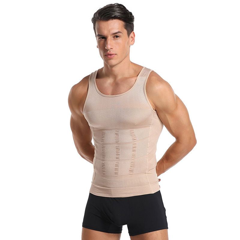 Men's Shapewear Slimming Body Corset Vest Shirt Compression Abdomen Tummy Belly