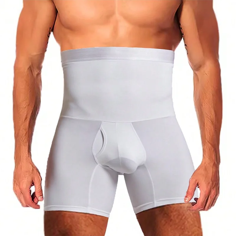 Thumbnail: Men Tummy Control Shorts Body Shaper Compression High Waist Trainer Belly Trimme