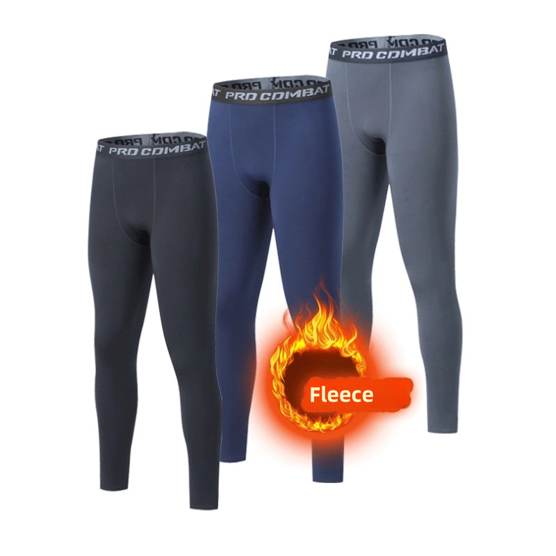 Winter Men Thermal Underwear Man Fleece Leggings Tights Warm Long Pants Thermo C