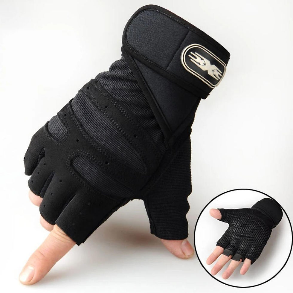 Thumbnail: Gym Gloves for Men Women Fitness Weight Lifting Wristband Gloves Body Building T