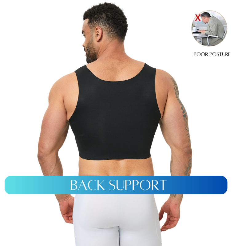 Thumbnail: Men's seamless shaping short vest, sleeveless slim fit underwear, high elasticit
