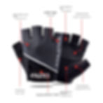 Thumbnail: Gym Gloves for Men Women Fitness Weight Lifting Wristband Gloves Body Building T