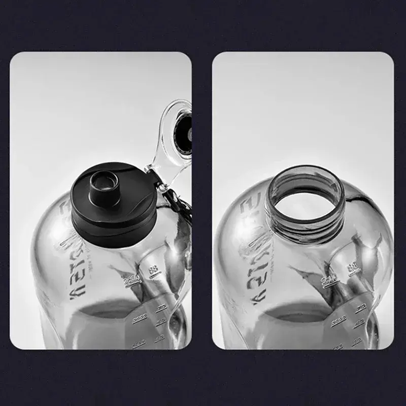 Thumbnail: 1.7L/2.7L Portable Large Capacity Water Bottle Sports Water Bottle Gym Cycling C