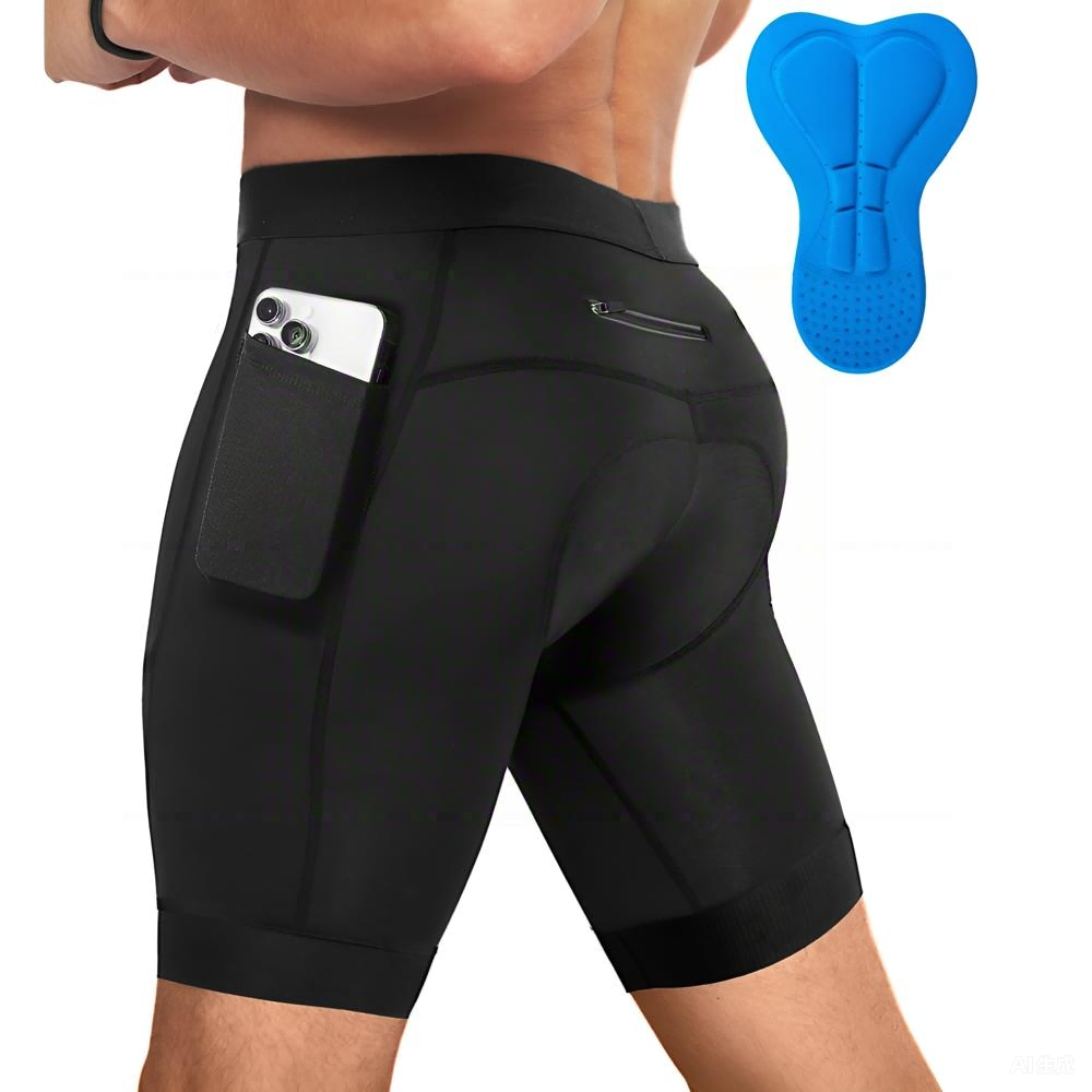 Men's Performance Cycling Shorts with 3D Pad, Road and Mountain Breathable Quick
